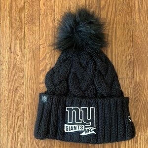 New York Giants Black Knit Beanie